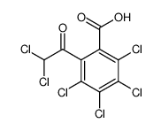 2,3,4,5-tetrachloro-6-dichloroacetyl-benzoic acid结构式