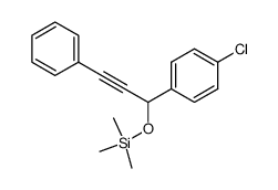 [[1-(4-chlorophenyl)-3-phenyl-2-propynyl]oxy]-trimethylsilane结构式