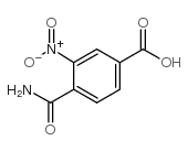 2-硝基-4-羧基苯甲酰胺结构式