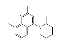 2,8-dimethyl-4-(2-methylpiperidin-1-yl)quinoline结构式