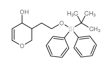 3-[2-(TERT-BUTYL-DIPHENYL-SILANYLOXY)-ETHYL]-3,4-DIHYDRO-2H-PYRAN-4-OL结构式