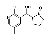 2-[(2-chloro-5-methylpyridin-3-yl)-hydroxymethyl]cyclopent-2-en-1-one结构式