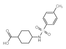 Cyclohexanecarboxylic acid, 4-[[(4-methylphenyl)sulfonyl]amino]-, cis-结构式