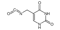 5-isocyanatomethyl-1H-pyrimidine-2,4-dione结构式