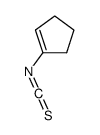 1-isothiocyanatocyclopentene结构式