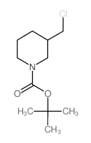 3-(氯甲基)哌啶-1-羧酸叔丁酯结构式