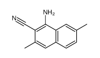 1-amino-3,7-dimethylnaphthalene-2-carbonitrile结构式