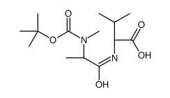 L-Valine, N-[(1,1-dimethylethoxy)carbonyl]-N-methyl-L-alanyl-结构式