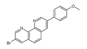 3-bromo-8-(4-methoxyphenyl)-1,10-phenanthroline结构式
