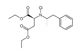 diethylN-chloro-N-(1-phenylpropan-2-yl)-L-aspartate结构式