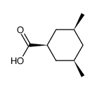 cis,cis-3,5-dimethylcyclohexanecarboxylic acid结构式