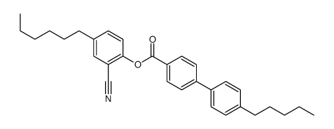 (2-cyano-4-hexylphenyl) 4-(4-pentylphenyl)benzoate结构式