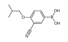 (3-cyano-4-isobutoxyphenyl)boronic acid结构式