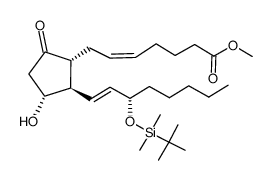 15α-O-(t-butyldimethylsilyl)-PGE2 methyl ester结构式