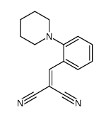 2-[(2-piperidin-1-ylphenyl)methylidene]propanedinitrile结构式