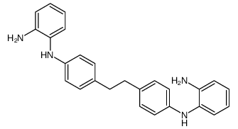 2-N-[4-[2-[4-(2-aminoanilino)phenyl]ethyl]phenyl]benzene-1,2-diamine结构式