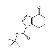 4-氧代-4,5,6,7-四氢-1H-吲哚-1-羧酸叔丁酯结构式