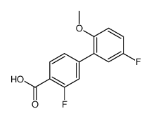 2-fluoro-4-(5-fluoro-2-methoxyphenyl)benzoic acid结构式