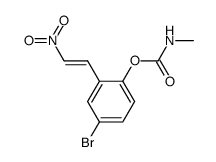 4-bromo-2-(2-nitrovinyl)phenyl methylcarbamate结构式