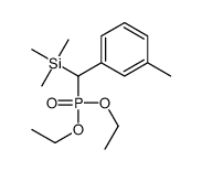 [diethoxyphosphoryl-(3-methylphenyl)methyl]-trimethylsilane结构式
