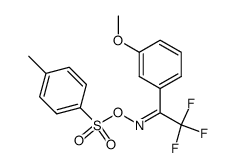 2,2,2-trifluoro-1-(3-methoxyphenyl)-N-{[(4-methylphenyl)sulfonyl]oxy}ethanimine结构式