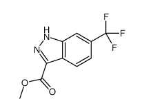 6-三氟甲基-1H-吲唑-3-羧酸甲酯结构式
