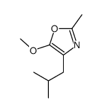 5-methoxy-2-methyl-4-(2-methylpropyl)-1,3-oxazole结构式