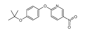 2-[4-[(2-methylpropan-2-yl)oxy]phenoxy]-5-nitropyridine结构式