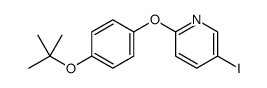 5-iodo-2-[4-[(2-methylpropan-2-yl)oxy]phenoxy]pyridine结构式