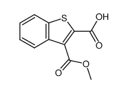 3-methoxycarbonylbenzo(b)thiophene-2-carboxylic acid结构式
