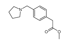 methyl 2-[4-(pyrrolidin-1-ylmethyl)phenyl]acetate结构式