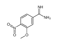 3-methoxy-4-nitrobenzenecarboximidamide结构式
