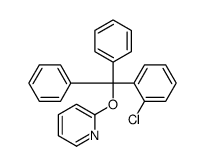 2-[(2-chlorophenyl)-diphenylmethoxy]pyridine结构式