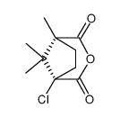 3-OXABICYCLO[3.2.1]OCTANE-2,4-DIONE, 1-CHLORO-5,8,8-TRIMETHYL-, (1R)- (9CI)结构式