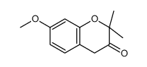 7-methoxy-2,2-dimethyl-4H-chromen-3-one结构式