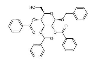 benzyl 2,3,4-tri-O-benzoyl-&beta;-D-glucopyranoside结构式