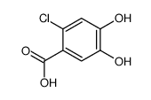 2-chloro-4,5-dihydroxybenzoic acid结构式