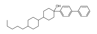 4-(4-pentylcyclohexyl)-1-(4-phenylphenyl)cyclohexan-1-ol结构式