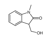 3-(hydroxymethyl)-1-methylindolin-2-one结构式