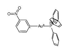 (3-nitrophenyl)(triphenyl-λ5-phosphanyl)gold结构式
