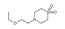 4-(2-ethoxyethyl)-1,4-thiazinane 1,1-dioxide结构式
