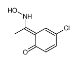 4-chloro-6-[1-(hydroxyamino)ethylidene]cyclohexa-2,4-dien-1-one结构式