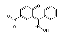 6-[(hydroxyamino)-phenylmethylidene]-4-nitrocyclohexa-2,4-dien-1-one结构式