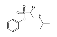 phenyl 1-bromo-2-(propan-2-ylamino)ethanesulfonate结构式