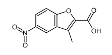 3-methyl-5-nitro-1-benzofuran-2-carboxylic acid结构式