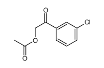 [2-(3-chlorophenyl)-2-oxoethyl] acetate结构式