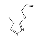 1-methyl-5-prop-2-enylsulfanyltetrazole结构式