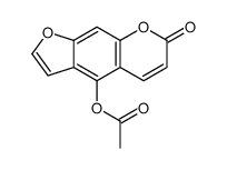 (7-oxofuro[3,2-g]chromen-4-yl) acetate结构式
