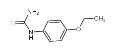 1-(4-乙氧基苯基)-2-硫脲结构式