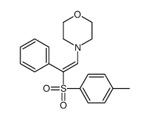 4-[2-(4-methylphenyl)sulfonyl-2-phenylethenyl]morpholine结构式